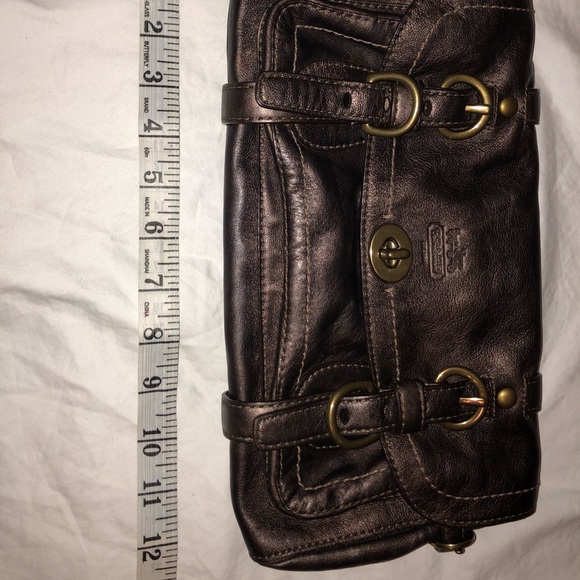 RARE! Coach Legacy Garcia bronze leather wristlet - Picture 2 of 8